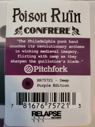 Poison Ruïn – Confrere - LP