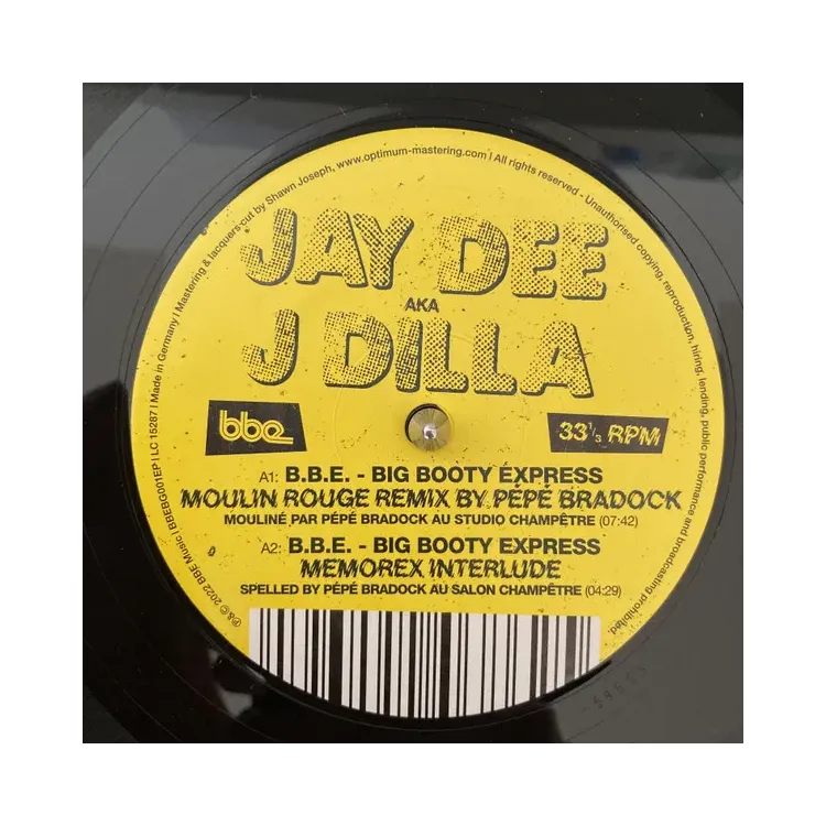 Jay Dee aka J Dilla – B.B.E. - Big Booty Express - 12"