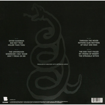 METALLICA - METALLICA / black album - 2xLP